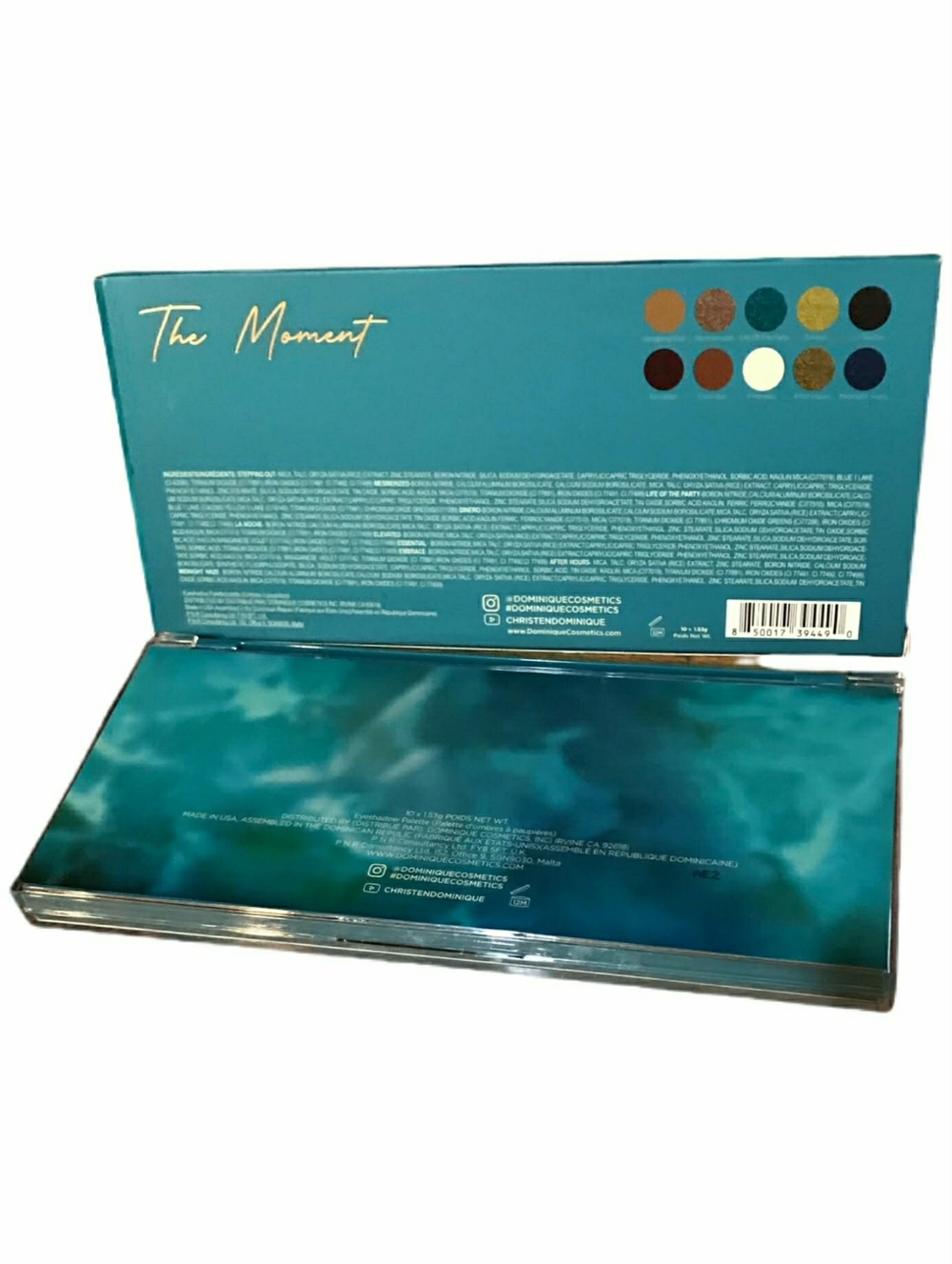 DOMINIQUE The Moment Palette HUGE Neutrals Blues Gold 15.3g *Brand New in Box - Picture 14 of 15